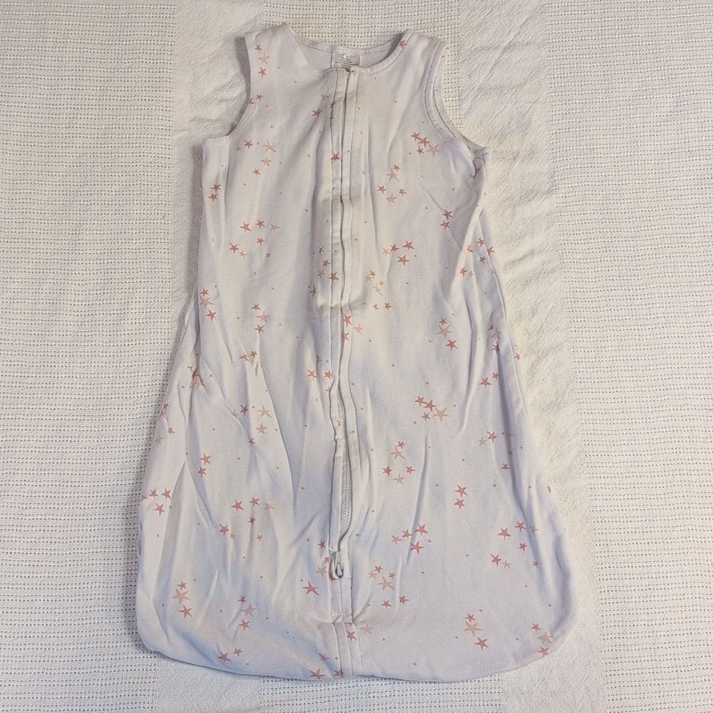 Ely's&Co 6-12 Month Pink and White Cotton Zippered Sleep Sacks, set of 2 - Picture 10 of 16